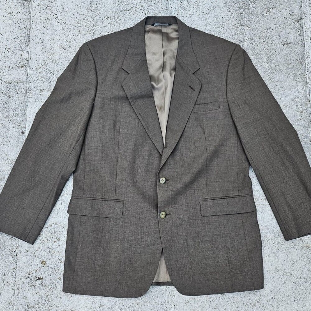 Career Collection Men Blazer Two Button Sport Coat Jacket Size 42L